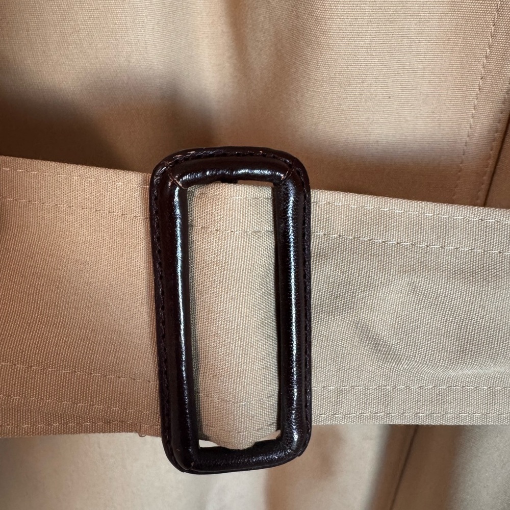 Vintage Etienne Aigner Belted Double Breasted Tan Trench Rain Coat 10 - Picture 11 of 11